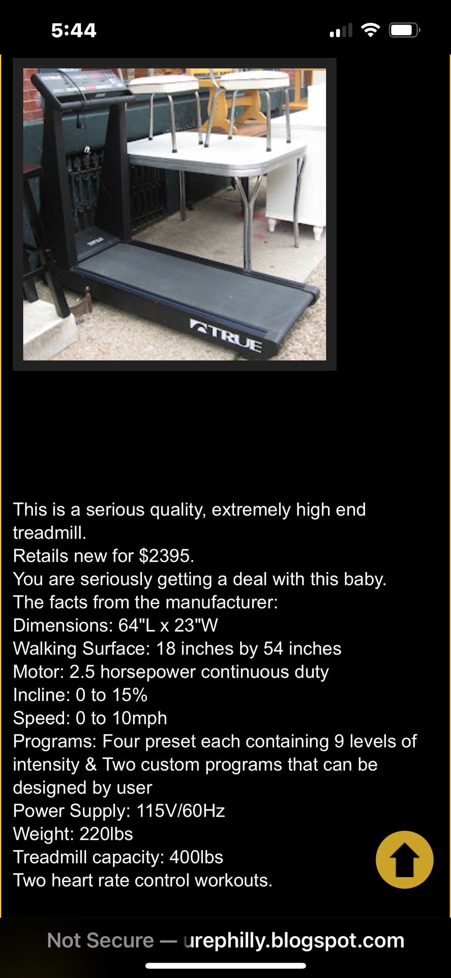 450 True Soft Treadmill