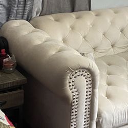 White Sectional Couch 