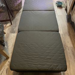 Folding Bed/Cot with Wheels.
