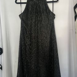 Melissa Paige Halter Metallic Party Dress 