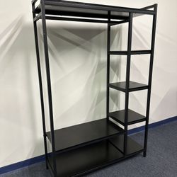 Black Metal Shelving Unit