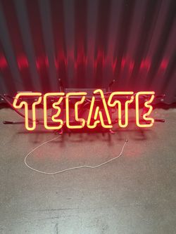 Tecate Beer Neon Sign Man Cave Sign 