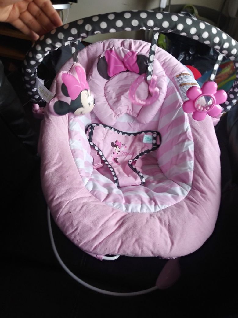 Disney minnie mouse plush bouncer