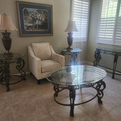 Tables and Lamps For Sale