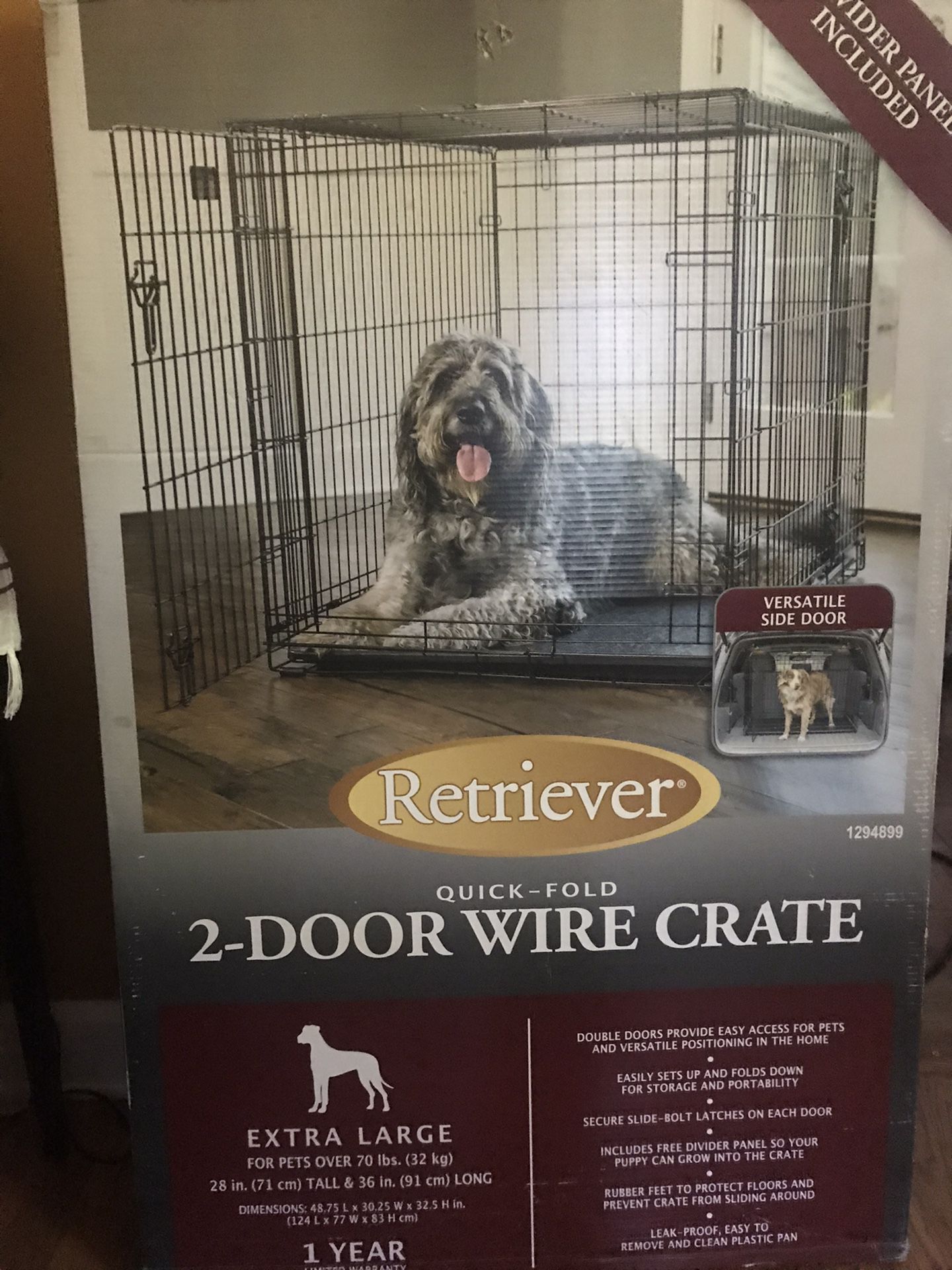 Extra Large 2 Door Wire Pet Crate