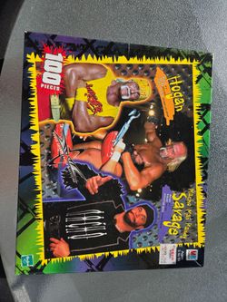WCW Hogan & Macho Man Randy Savage 100-Piece Puzzle