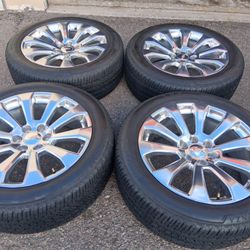 2025 OEM ORIGINAL TAKEOFFS CHEVY SILVERADO HIGH COUNTRY 22 INCH TIRES BRIDGESTONE ALENZA 65 % $ 1699 