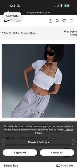 Brand new Nike two piece grey shrug and tank top cropped Sz small