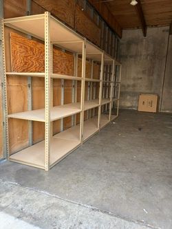 Industrial Racks 48 in W x 30 in D Used Heavy Duty Storage Shelving 4 Tier Delivery Available