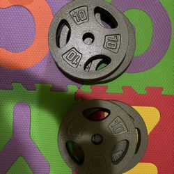 10lb Plates x 4 (1in Holes)