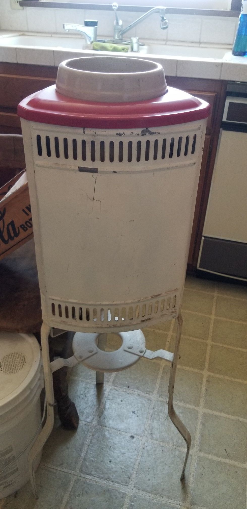 Antique water dispenser stands or Crock for Sale in San Bernardino, CA