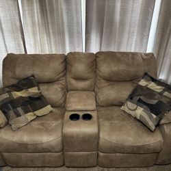 Reclining Couch And Loveseat. Not Available Until October 