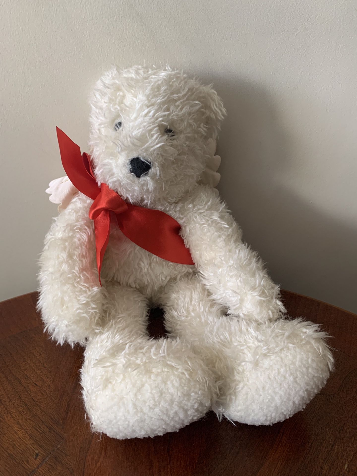 “Angel” Plush Teddy Bear. With wings and sash.