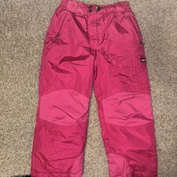 girls snow pants size 7/8