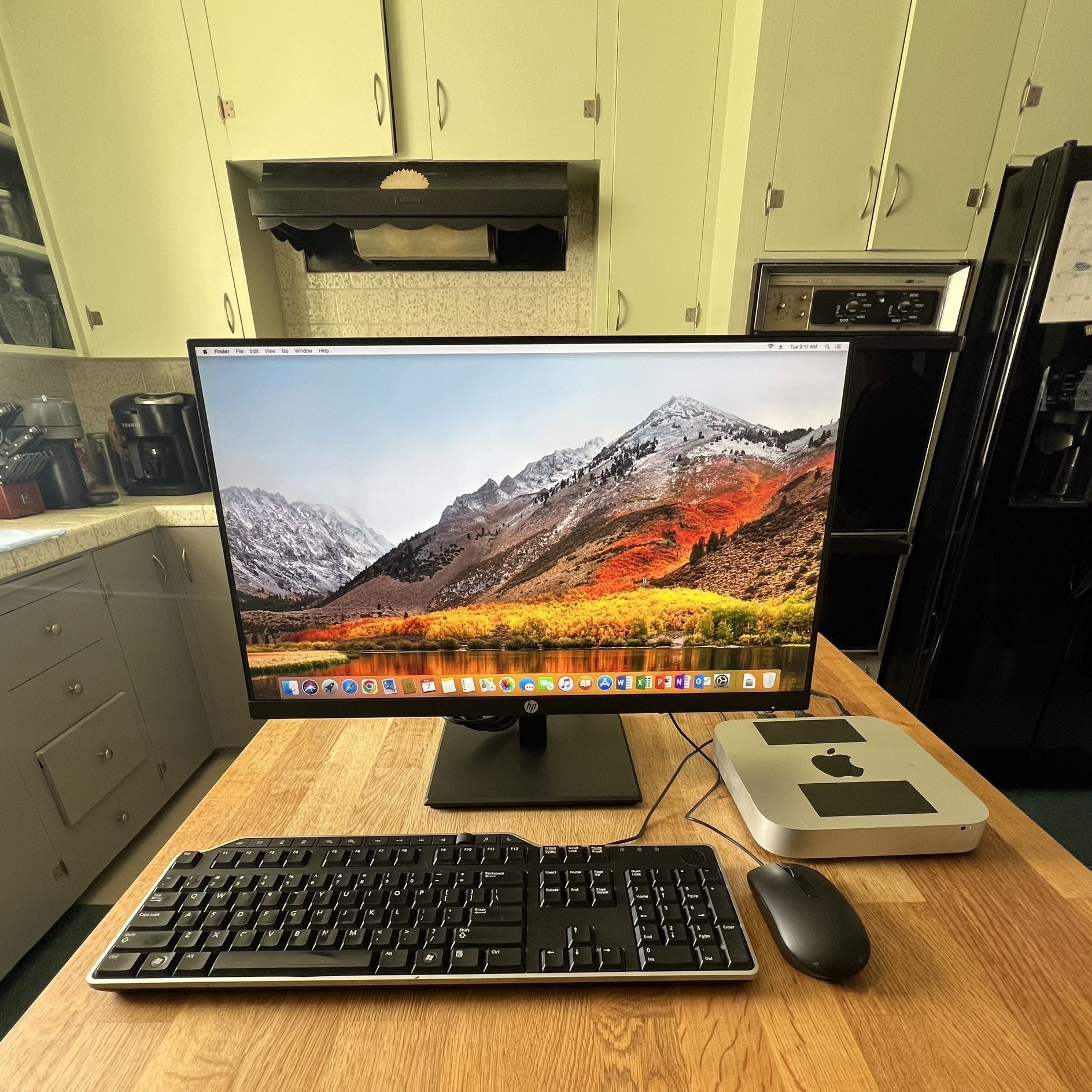 Apple Mac Mini Late 2012 With HP Monitor, Keyboard And Mouse - Intel i5 / 8GB Memory / 500GB Hard Drive / MS Office Installed 