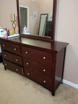 Dresser Mirror and chest