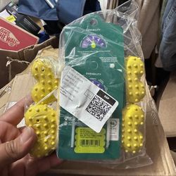 Rubber Bone Dog Toy - Boots & Barkley™ Yellow