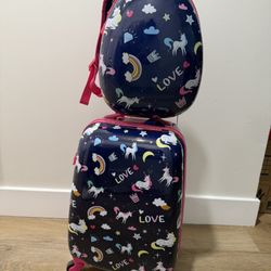 Toddler Luggage And Backpack 