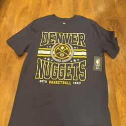 New NBA men’s Denver Nuggets T-shirt shipping available