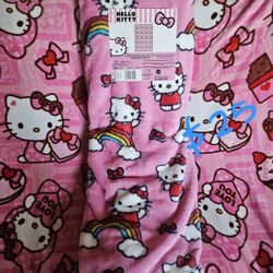 Hello Kitty Fuzzy Blanket $25