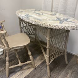 Nautical Table And Matching Chair