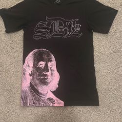 SDL Black Shirt Pink Rhinestones 