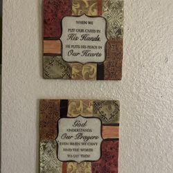Inspirational Stone Wall Plaques . $8 For The Set