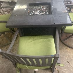 Patio Set With Table Fire Pit 🔥/conversation Set /outdoor Furniture