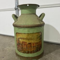 Antique/vintage Green Milk Jug