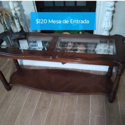 Mesa De Entrada De Madera Firmé 