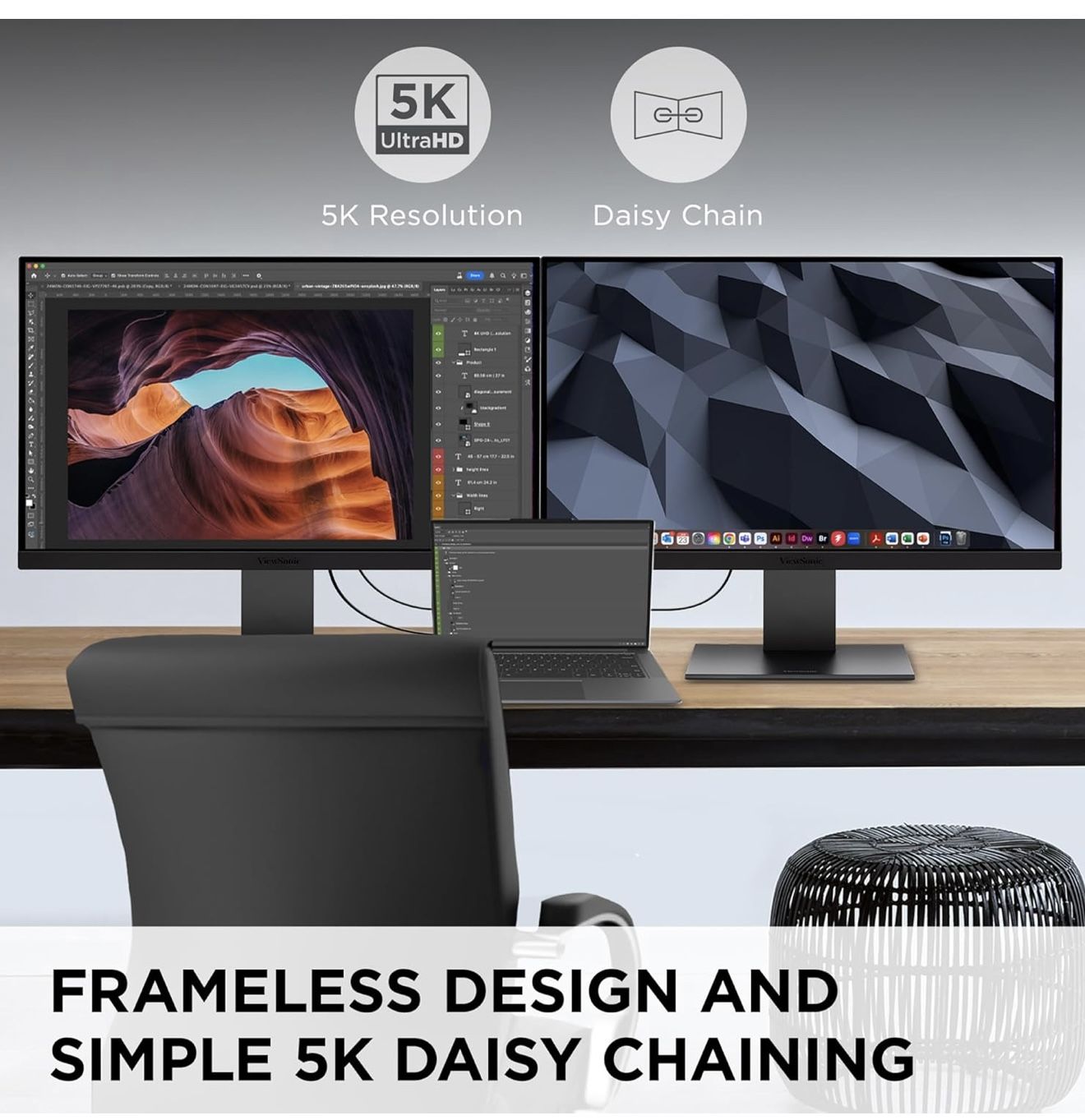 Brand New ViewSonic VP2788-5K 27” IPS 5K UHD Monitor – Thunderbolt 4, HDMI, DP – Sealed Box