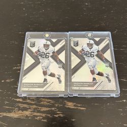 (2) Saquon Barkley College Rookie Cards