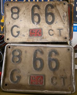 1948 CT auto tags