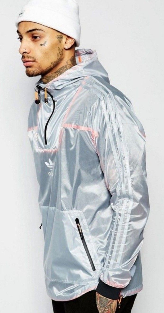 Adidas Originals Apparel Lightweight Running Windbreaker.