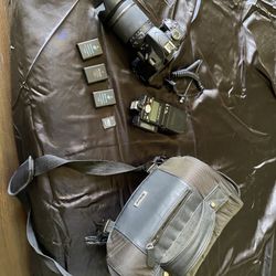 Nikon D3200 With Batteries, Carry Bag, Flash And Wires.