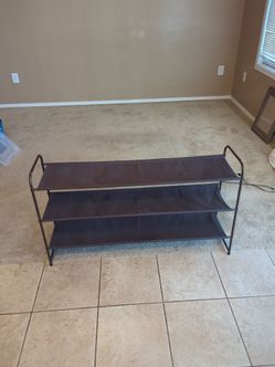 Three tier shoe rack
