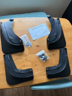 Tesla Model Y Juniper Mud Flaps for All-Weather - Splash Guards Front & Rear Set of 4 No drilling