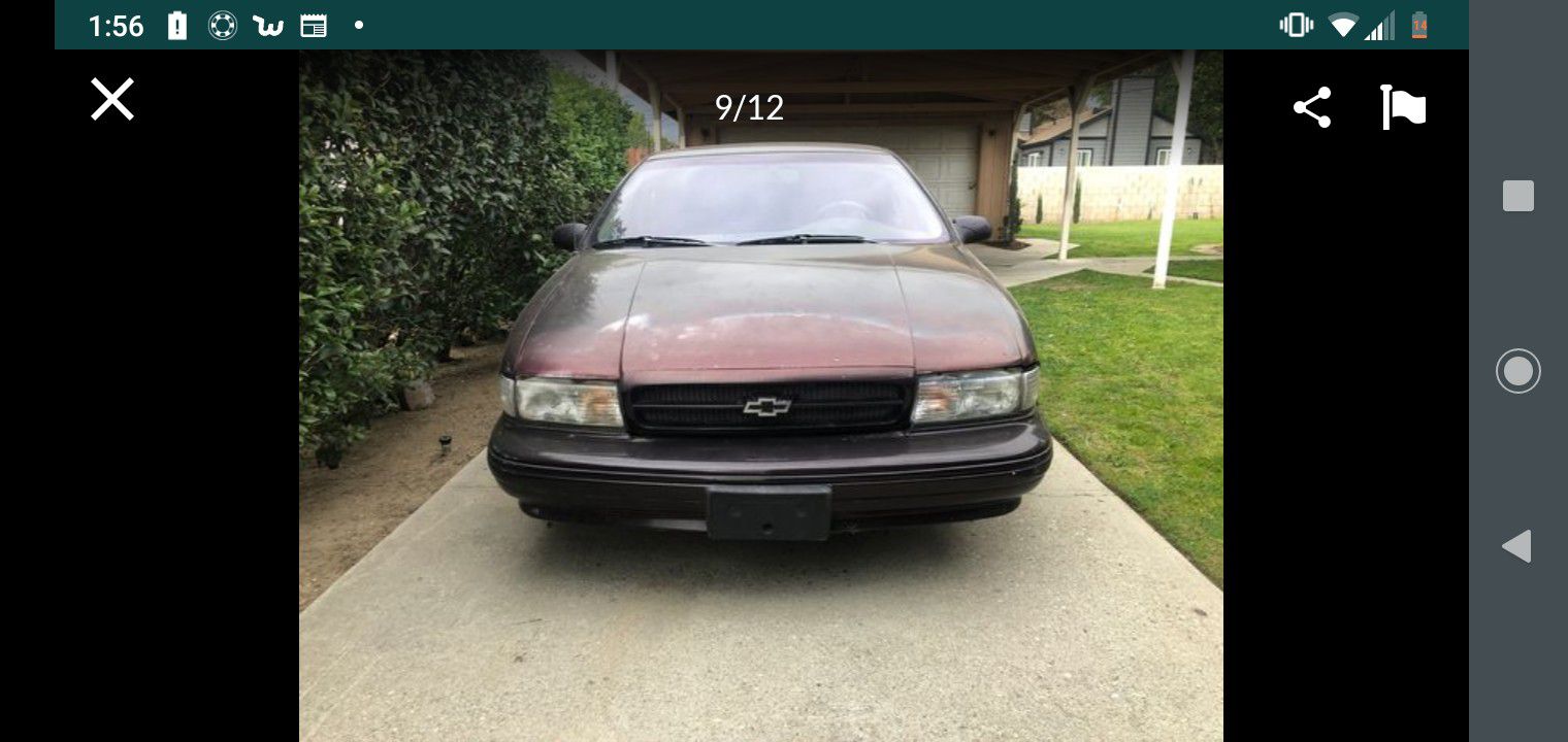 Parting out part parts/ or sell whole as is make offer lien sale paperwork from tow yard 1996 96 Chevy Impala ss LT1 super sport