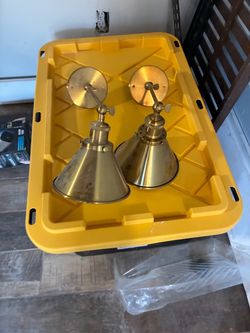 Brass/ gold Industrial Wall Sconce Lights – Set of 2