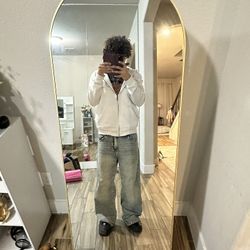 63" Arched Full-Length Gold Mirror - Like New