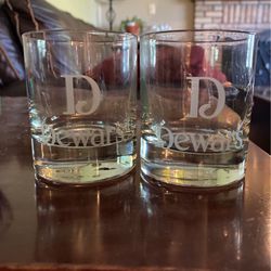 Dewars Whiskey Glasses (2)