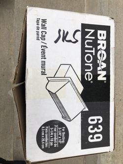 Broan Nutone Wall Cap