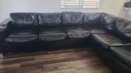 Leather sofa