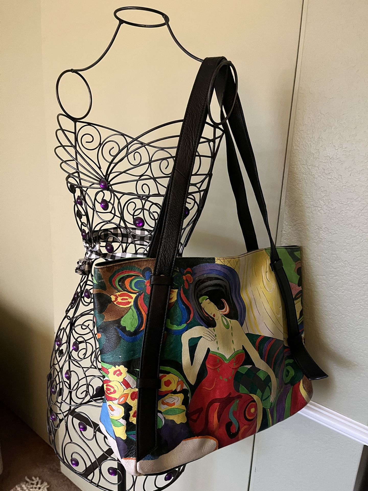 Artistic Expression Leather Bag By Sharif