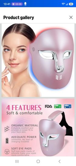 Red light therapy mask
