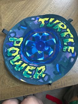 TMNT Turtle Power Round wagon covers wheelchair