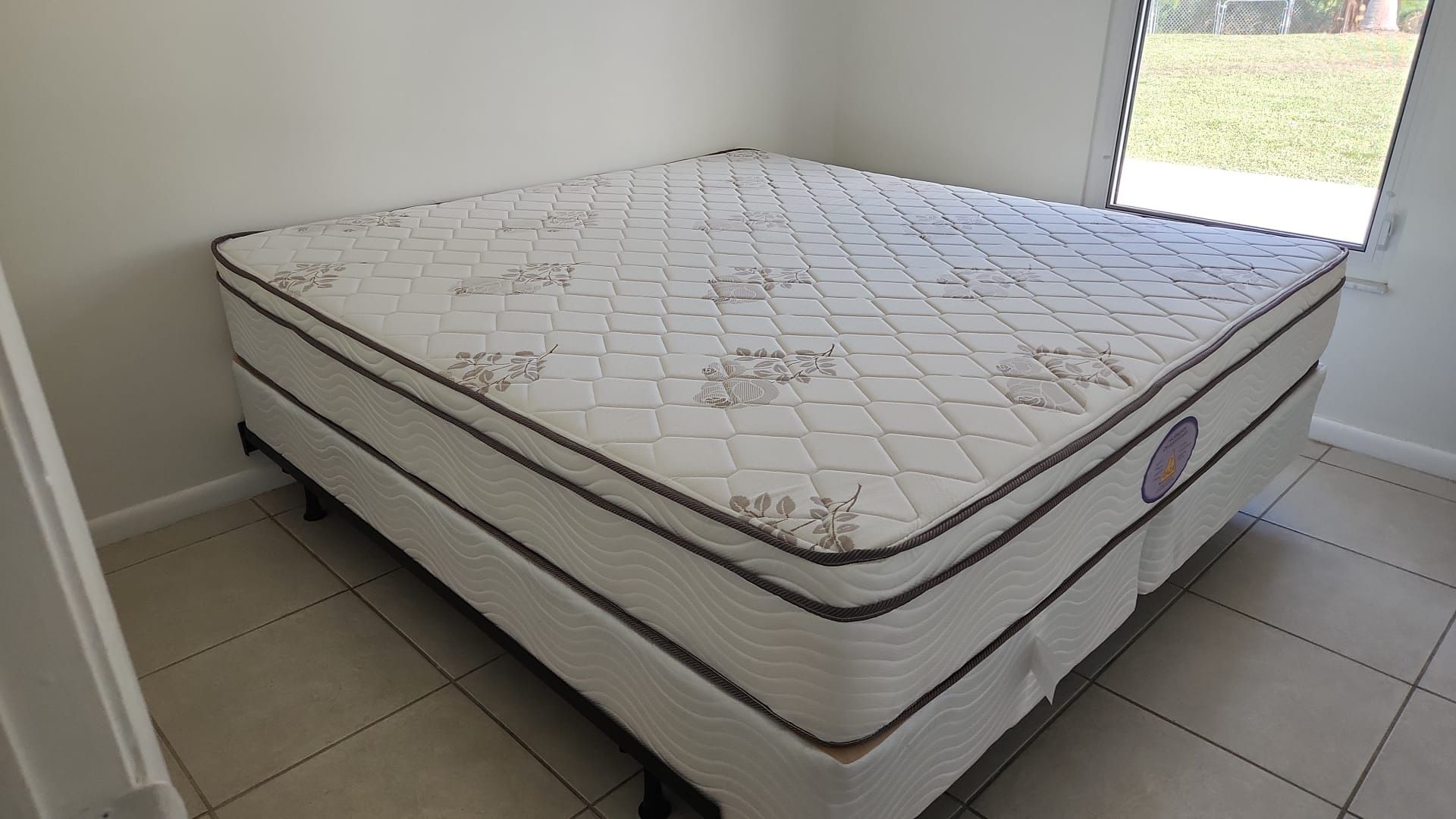 New Queen Mattress And Box Spring 2pc Bed Frame Is Not Included 