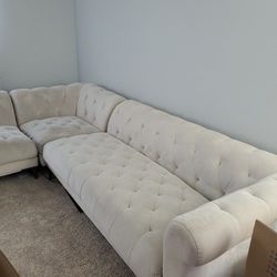 White Microfiber Couch