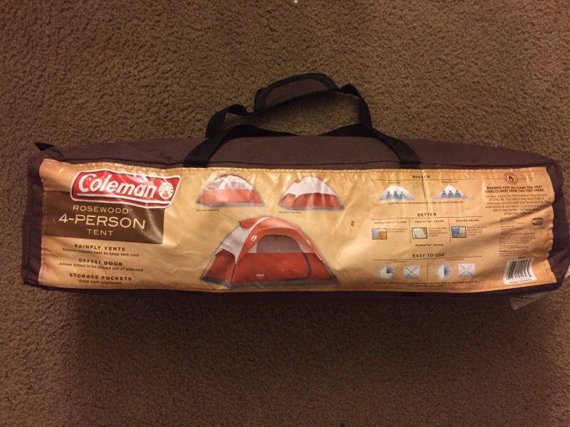 Coleman rosewood 4 person tent sale