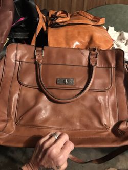 Leather briefcase